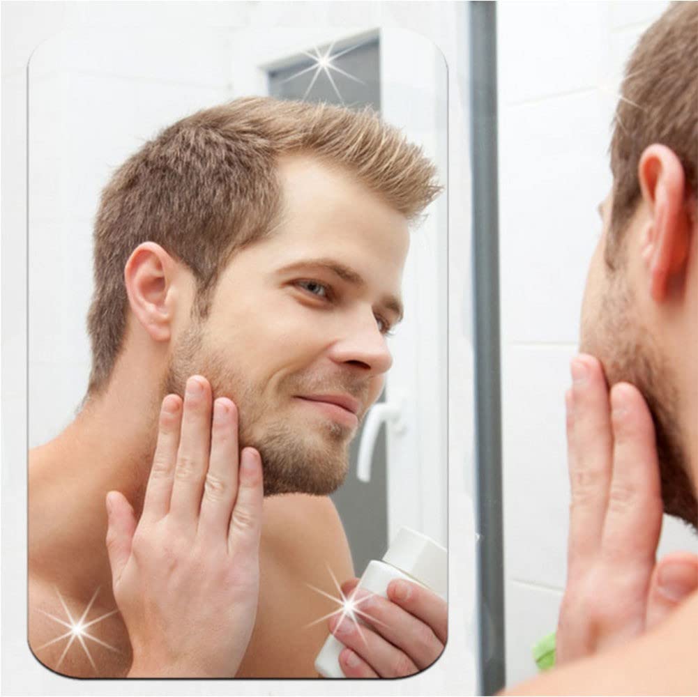 Rectangular Mirror Sticker, Self Adhesive Wall Mirror Sheet, Flexible Non-Glass Mirror Tiles, Unbreakable Acrylic Wall Mirror, Home, Bathroom Magic Mirror Sticker Rectangular Mirror Sticker, Self Adhesive Wall Mirror Sheet, Flexible Non-Glass Mirror Tiles, Unbreakable Acrylic Wall Mirror, Home, Bathroom Magic Mirror Sticker